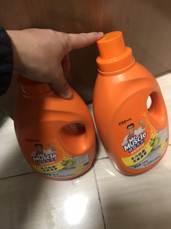 威猛先生 地面清洁剂 柠檬 2KG 瓷砖清洁剂 地板清洁剂 木地板清洁剂 地板水晒单图