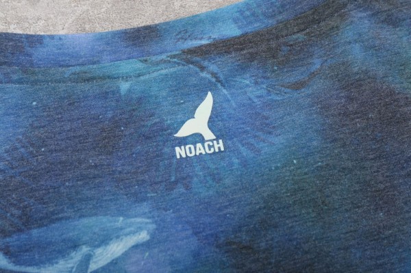noach project生为自然系列女士印花t恤座头鲸标识细节