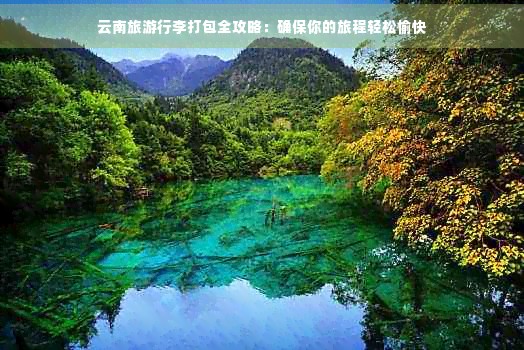 云南旅 李打包全攻略：确保你的旅程轻松愉快