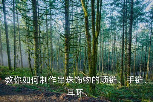 教你如何制作串珠饰物的项链、手链、 耳环、
