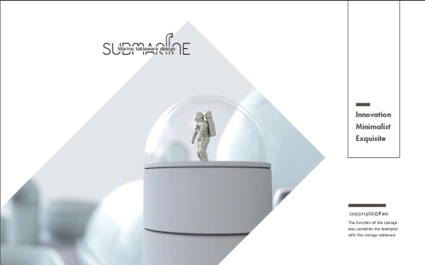 海洋主题陶瓷餐具《Submarine》