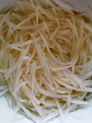 快手早餐:白萝卜鸡蛋饼的做法 步骤1