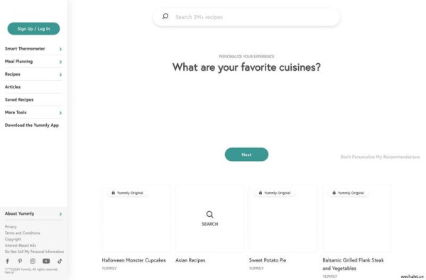 Yummly: Personalized Recipe Recommendations and Search