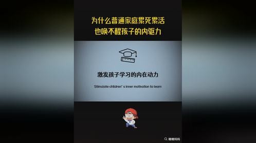 为什么普通家庭累死累活也唤不醒孩子的内驱力