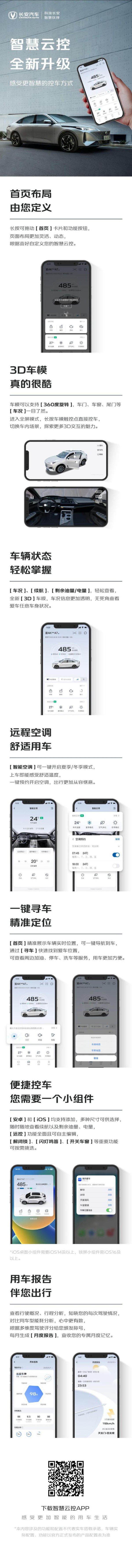 长安汽车获推全新智慧云控 App，可远程查看车辆状况和控车