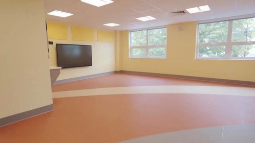 #梦开始的地方 #塑胶地板 #拼花铺装 #学校生活