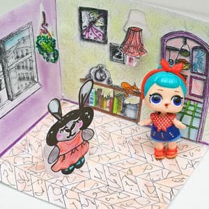 儿童DIY 立体房子手工制作