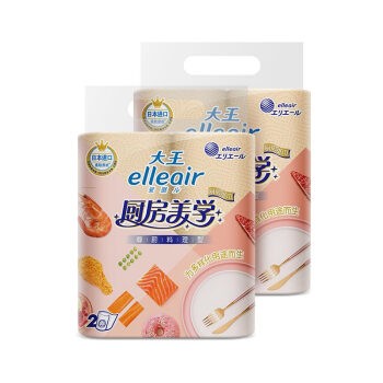 elleair 大王爱璐儿 厨房用纸 尊厨料理型 70节4卷