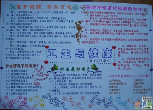 关于卫生与健康手抄报-讲究卫生 保持清洁
