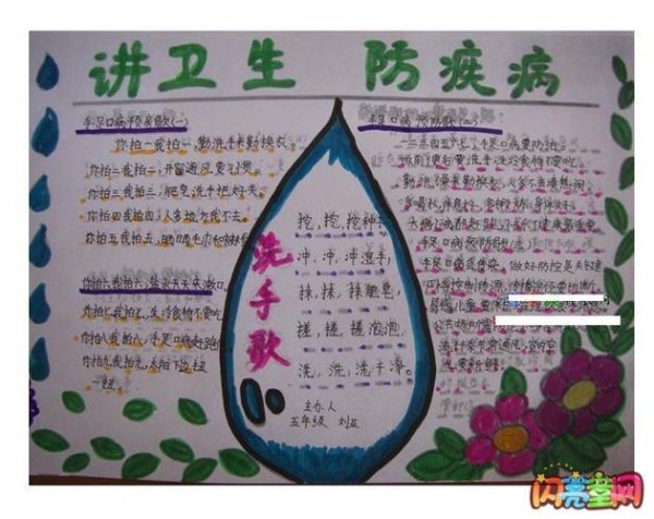 简单的卫生手抄报图片关于卫生的手抄报内容