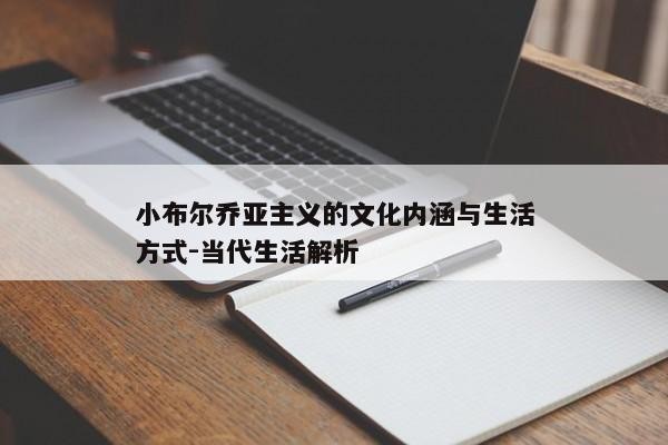 小布尔乔亚主义的文化内涵与生活方式-当代生活解析