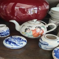 清代瓷器老笔筒 印泥缸 笔洗收购价格