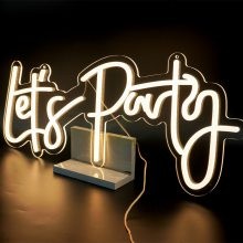 Let'sParty节日派对装饰霓虹灯造型挂灯亚马逊新款跨境 led字母灯