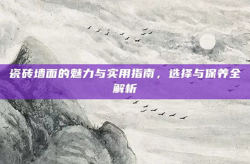 瓷砖墙面的魅力与实用指南,选择与保养全解析