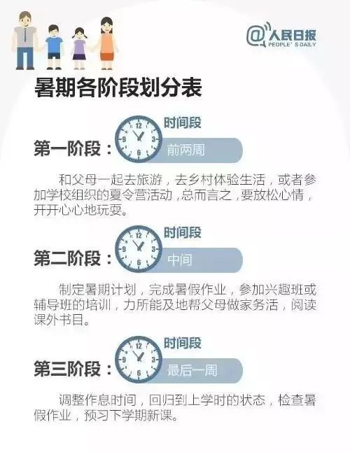 暑假将至，这份给孩子的暑期计划太实用了！请家长收藏