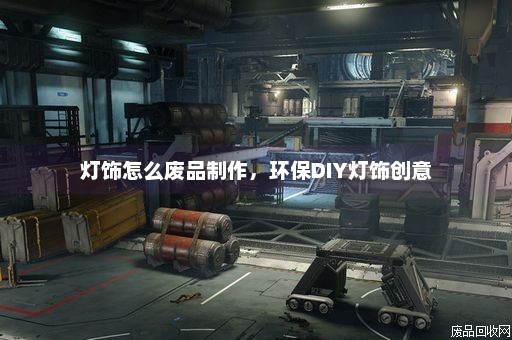灯饰怎么废品制作，环保DIY灯饰创意