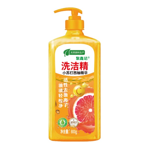 聚鑫洁聚鑫洁洗洁精食品用除味去油洗涤果蔬清洁剂果蔬净800g家用大瓶装 西柚800克1瓶体验装6.76元（合3.38元/件）