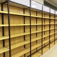 超市水果货架展示架 水果店钢木水果架 多层便利店生鲜果蔬菜架子