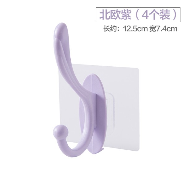免打孔挂钩强力粘胶贴墙壁壁挂厨房挂勾无痕粘贴挂物钩