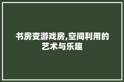 书房变游戏房,空间利用的艺术与乐趣 瓷砖