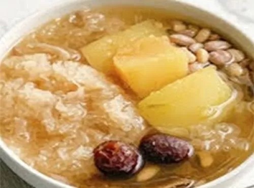 養生壺版 - 木瓜雪耳花生眉豆素湯【潤肺祛濕,健脾消滯】