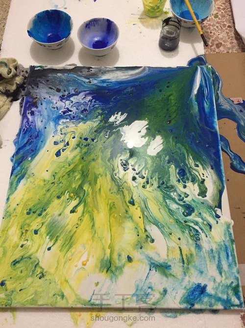 简单好看的抽象装饰画，人人都能画 第3步