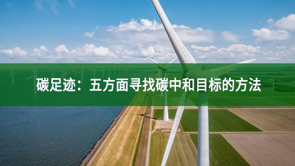 碳足迹：五方面寻找碳中和目标的方法