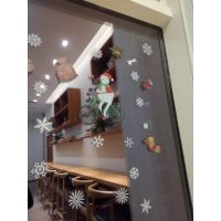 深圳圣诞节装饰用品贴纸店面玻璃墙贴店面场景节日圣诞老人树哪里有卖的