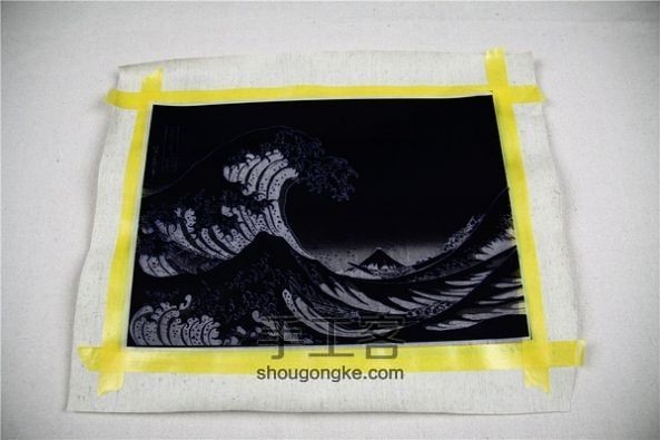 【装饰画篇】 自己绷个画试试!!!~~ 第6步