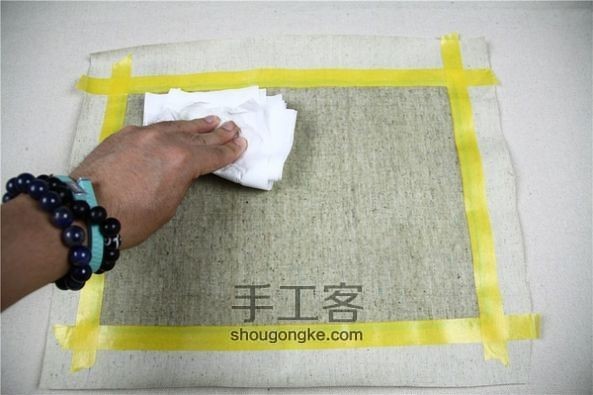 【装饰画篇】 自己绷个画试试!!!~~ 第5步