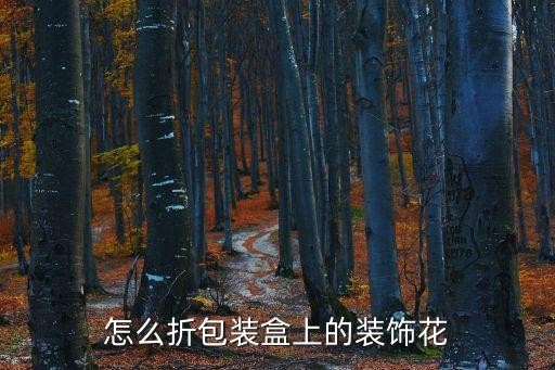 怎么折包装盒上的装饰花