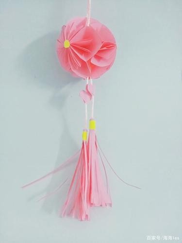 古代绣球吊坠折纸绣球花美清新