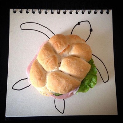 由笔和生活物品构成的趣味小品