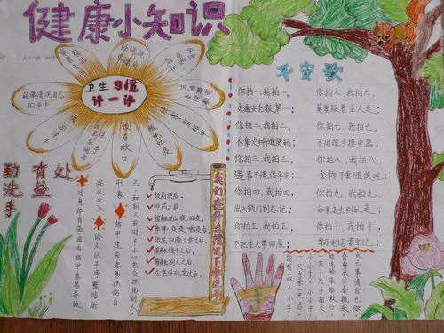 1 健康知识手抄报图片大全生活健康小常识