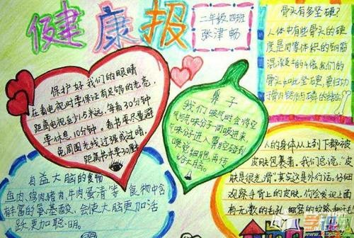 关于饮食健康手抄报模板-饮食天天有 健康常常伴