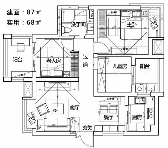 小户型装修效果图