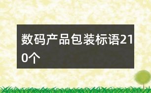 数码产品包装标语210个