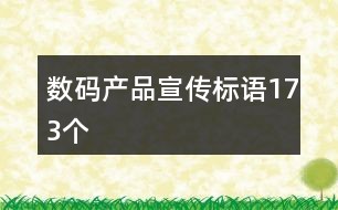 数码产品宣传标语173个