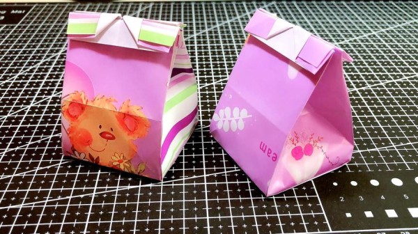 手工折纸教你折漂亮礼品袋不粘不剪一张纸搞定