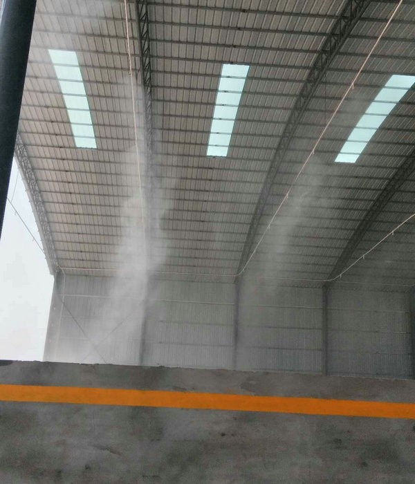 湖滨料棚雾化降尘清洁环保