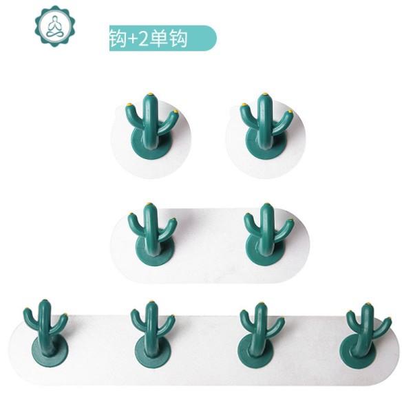 挂钩强力粘胶创意免打孔粘贴可爱粘钩装饰一排长挂物钩
