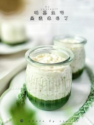 超火的抹茶生巧米布丁!的做法 步骤2