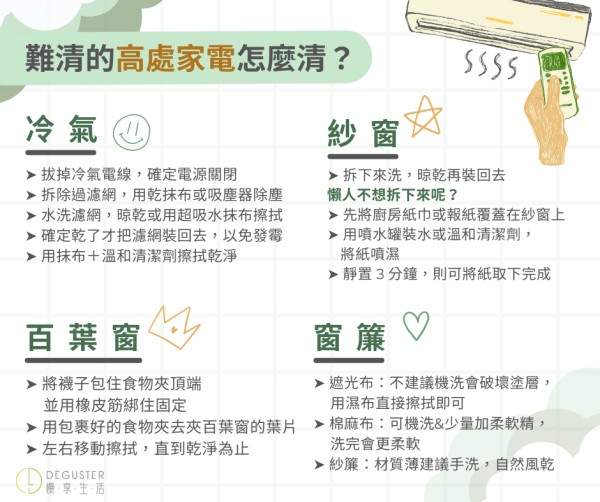 難清的高處家電怎麼清？