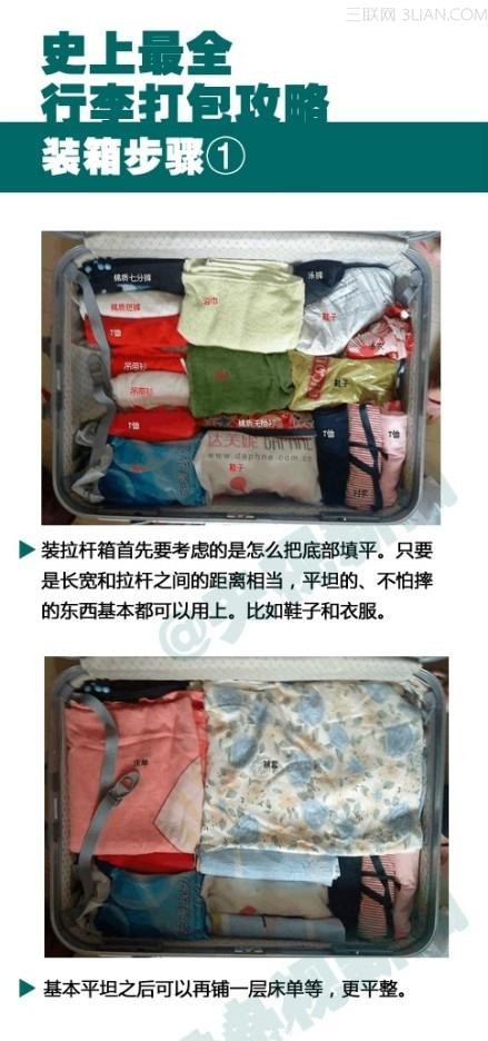 “十一黄金周”去旅行打包行李技能7