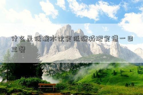 什么是低碳水饮食低碳减肥食谱一日三餐