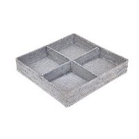 田园收纳品 草编筐收纳盒1180