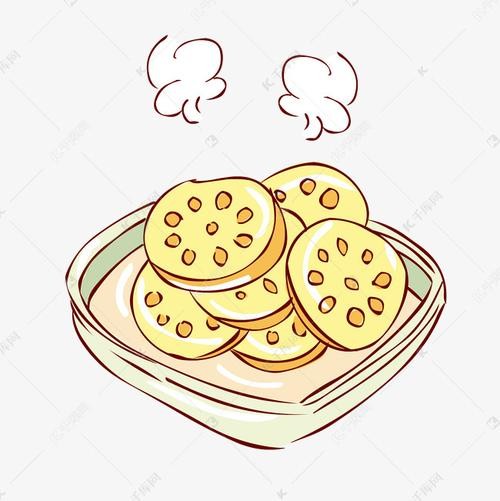 冬季热气腾腾的简笔画小清新美食