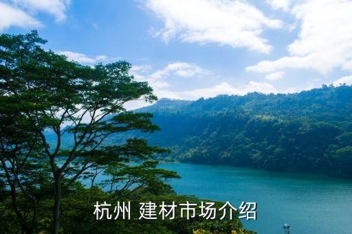 杭州 建材市场介绍