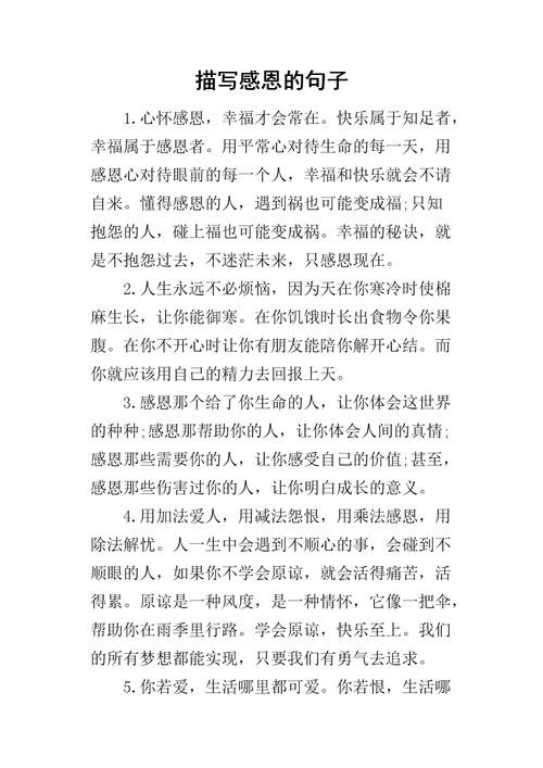感恩的心简短的句子(关于感恩的句子摘抄)