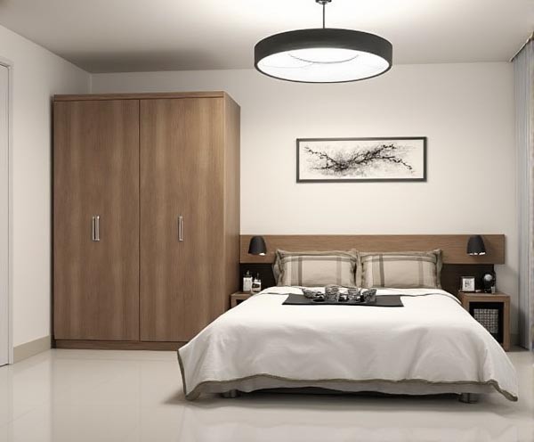 嵌入式卧室装修效果图：温馨家居设计，睡眠环境优化图解